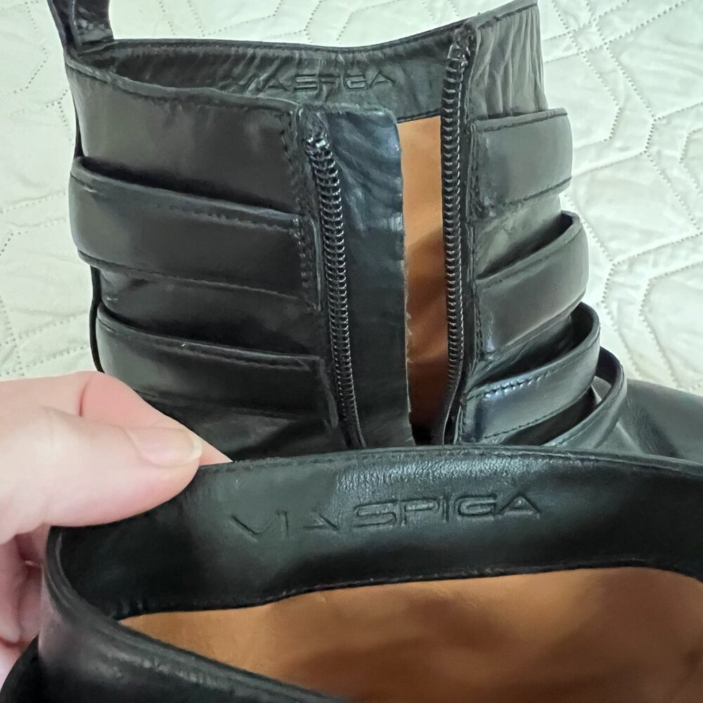 Via Spiga Black buckle boots - Picture 9 of 10